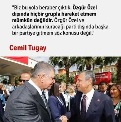 Özgür Özel’e destek sözü vermişti! Cemil Tugay karar değiştirdi