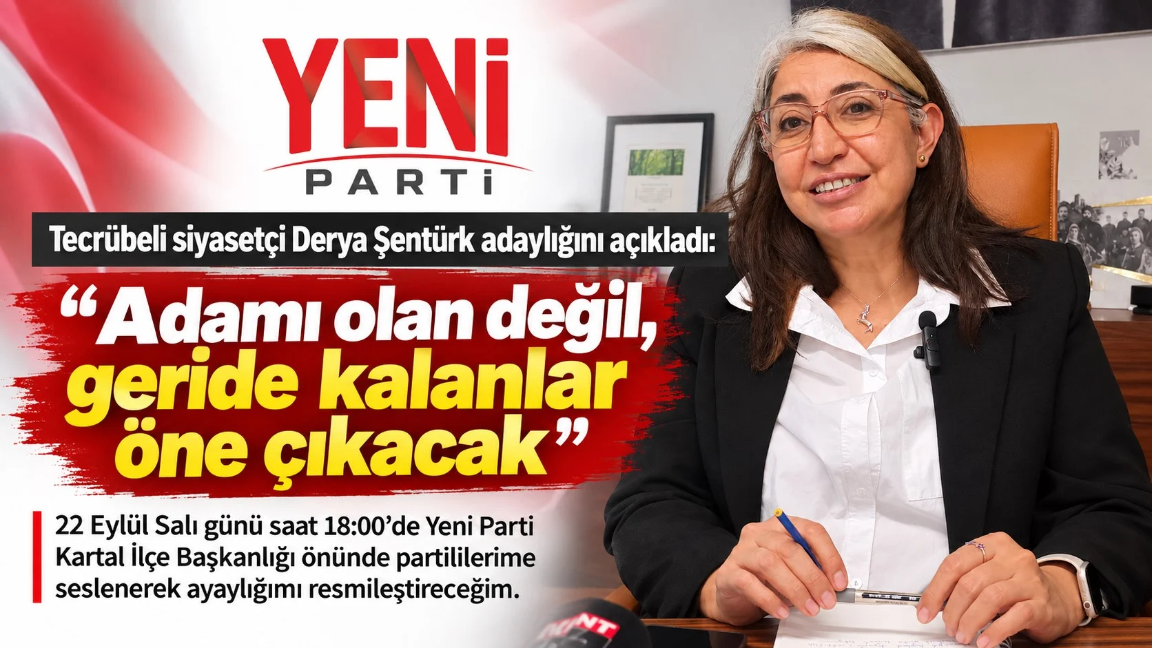 Derya Şentürk adaylığını açıkladı: “Adamı olan değil, geride kalanlar öne çıkacak”