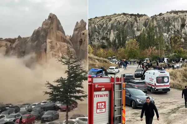Kapadokya’da peribacası çöktü: 2 ölü, 5 yaralı